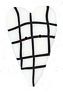 White Plaid Heart - Black & White